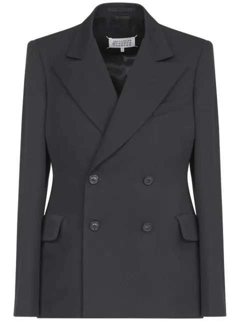 Maison Margiela four-stitch wool blazer Black S50BN0527M35032