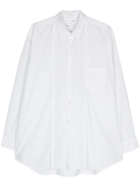 Comme Des Garçons Pre-Owned 2000s seam-detail button-up shirt White COMME390DGC