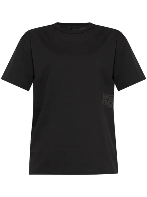 Alexander Wang logo-print cotton T-shirt Black 4CC3241520