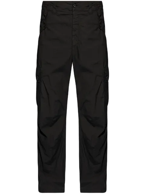 Dolce & Gabbana logo-appliqué cotton cargo trousers Black GV3OHTG8LD9