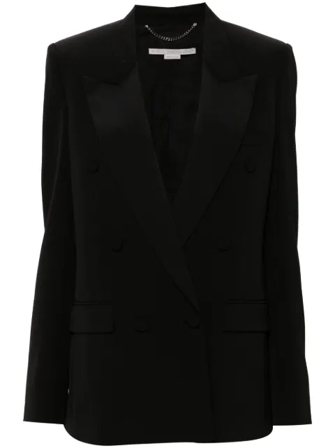 Stella McCartney double-breasted twill blazer Black 6501163CU704