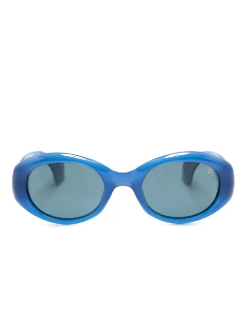 Etnia Barcelona quilt-detailing oval-frame sunglasses Blue 5BATLLO52S
