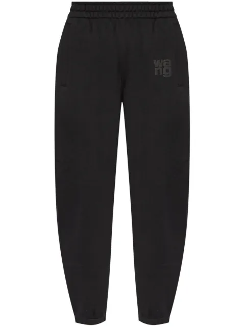 Alexander Wang logo cotton track pants Black 4CC3244399