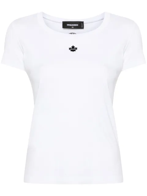 DSQUARED2 appliqué-logo cotton T-shirt White S75GD0427S23010
