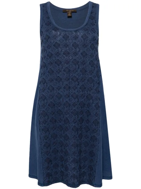 Louis Vuitton Pre-Owned 1990-2000 logo-embroidered midi dress Blue RW121WF1TS21JFQ