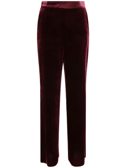ETRO velvet straight-leg trousers Red WREA001499TCD01
