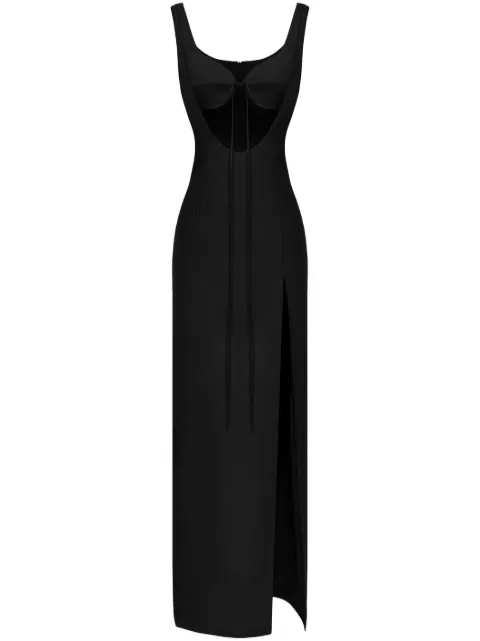 Aleksandre Akhalkatsishvili cut-out sleeveless maxi dress Black AASS24DRPPVBK07