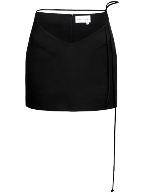 Aleksandre Akhalkatsishvili cut-out detailing mini skirt Black AASS24SKPVBK05