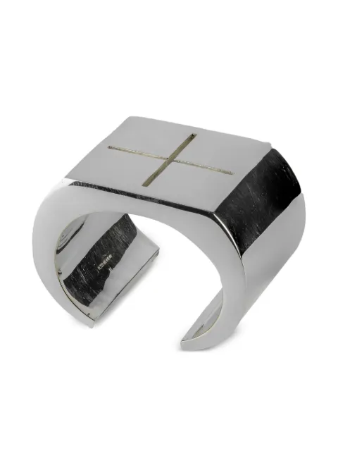 Parts of Four silver-plated Crescent Plane cuff bracelet Silver 14026YS