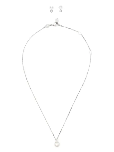 Swarovski Matrix earrings and necklace set Silver 5689624
