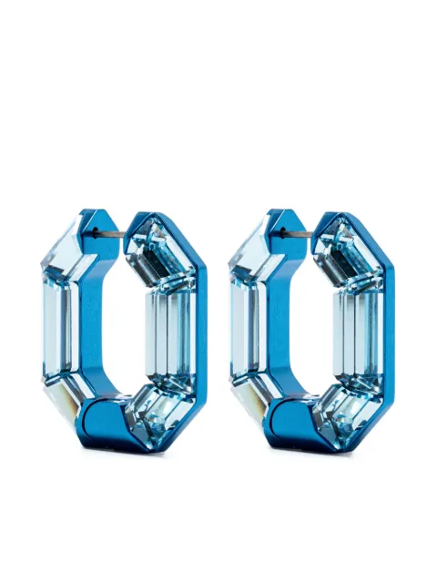 Swarovski Lucent hoop earrings Blue 5696038