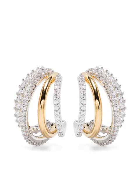 Swarovski Hyperbola hoop earrings Silver 5689718