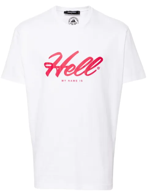 DSQUARED2 text-print T-shirt White S74GD1322D20020