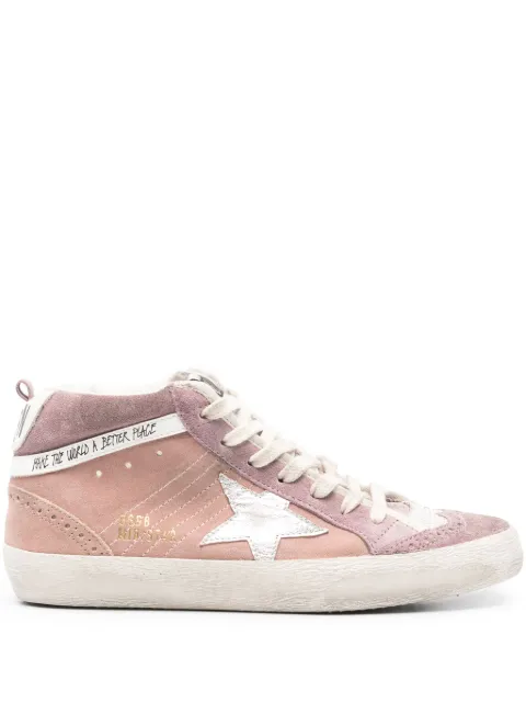 Golden Goose Mid Star suede sneakers Pink GWF00123F006209