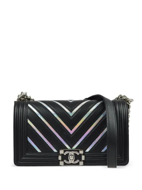 CHANEL Pre-Owned 2017 Boy Chanel shoulder bag Black 24162973
