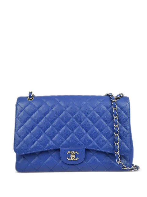 CHANEL Pre-Owned 2009 Jumbo Classic Flap shoulder bag Blue 13262879