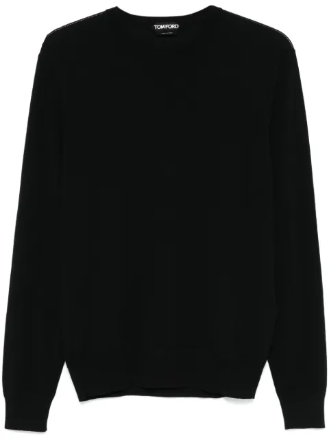 TOM FORD fine-knit sweater Black KCL006YMW070S25