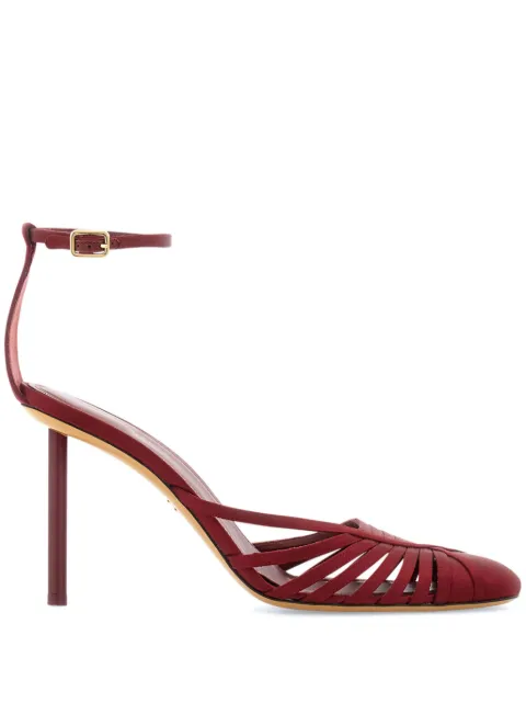 Ferragamo strappy heeled pumps Red 778285