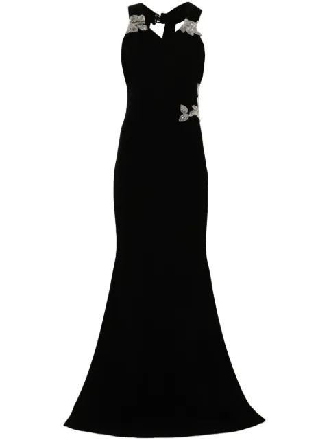 CRISTALLINI sequin-embellished maxi dress Black CA1382