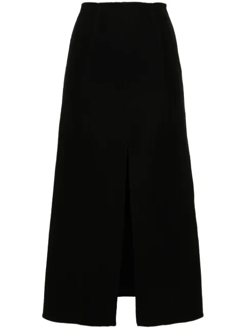 Ermanno Scervino felted A-line midi skirt Black D452O302HNG