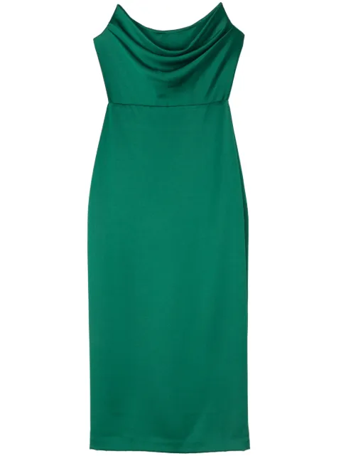 Alex Perry corset-style satin midi dress Green D1269SS24