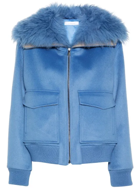 Liska cashmere bomber jacket Blue FV226231