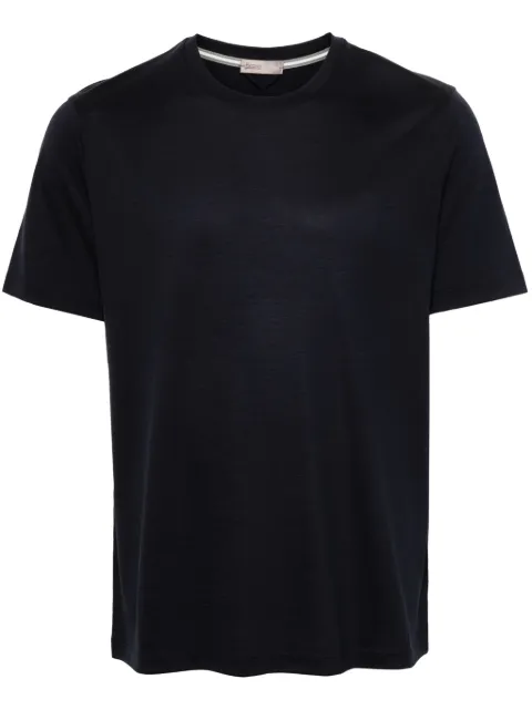 Herno logo-plaque wool T-shirt Blue JG00036UR52068