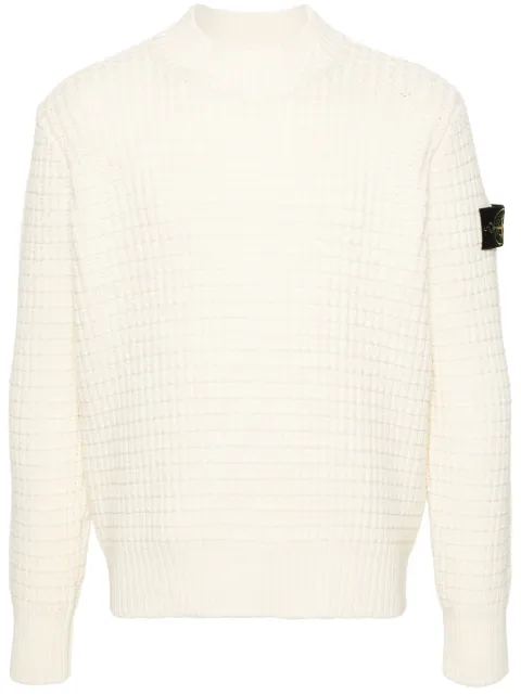 Stone Island Compass-badge 3D-knit jumper Neutrals 8115537D5