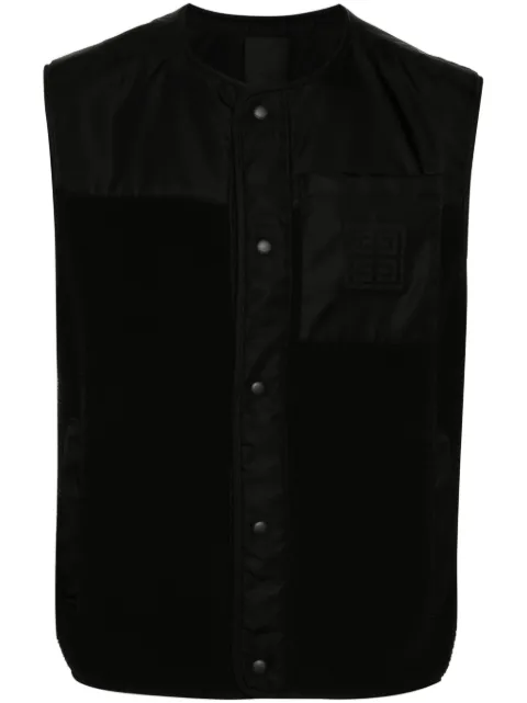 Givenchy 4G fleece gilet Black BM01821YFZ