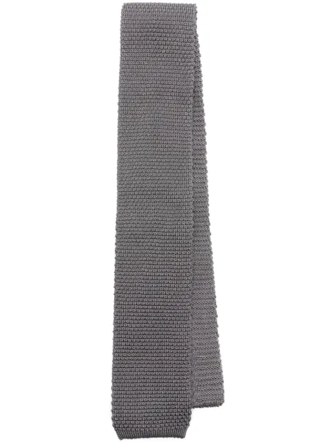 Brunello Cucinelli knitted silk tie Grey MM8880018C5494
