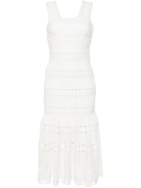ZIMMERMANN trimmed midi dress White 1303DSS244