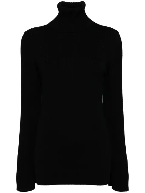 Junya Watanabe ribbed turtleneck top Black JNN013051