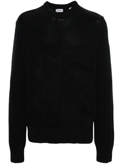Burberry logo-jacquard cashmere jumper Grey 8092863