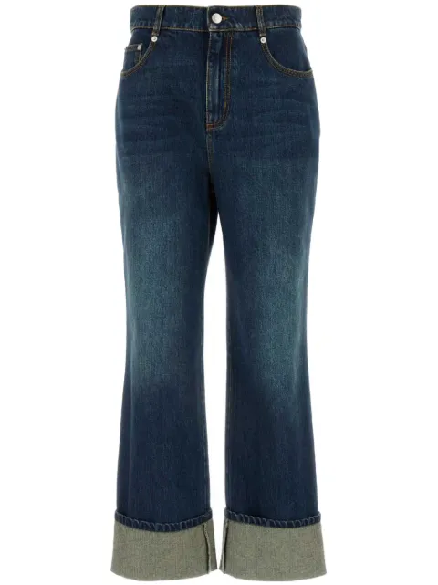 Alexander McQueen straigh-leg mid-rise jeans Blue 797823QMACS