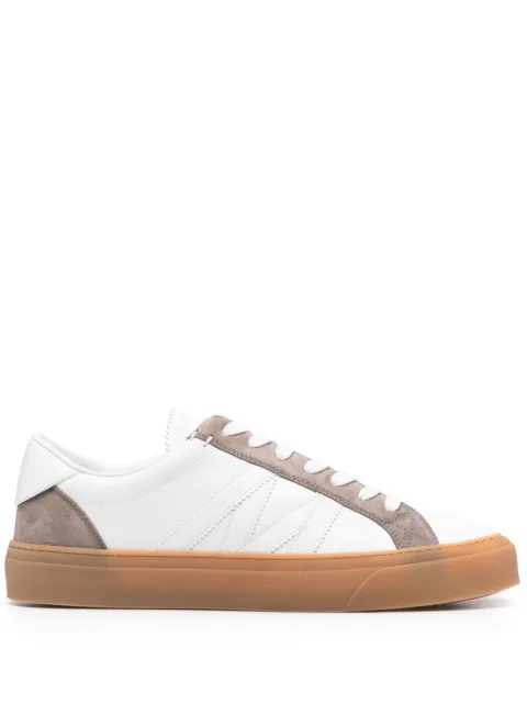 Moncler Monaco 2 leather sneakers White K109A4M00180M6071