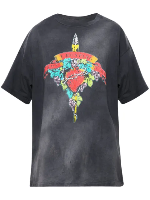 SAINT MXXXXXX Lastman Beating T-Shirt Black SMYS80000C44