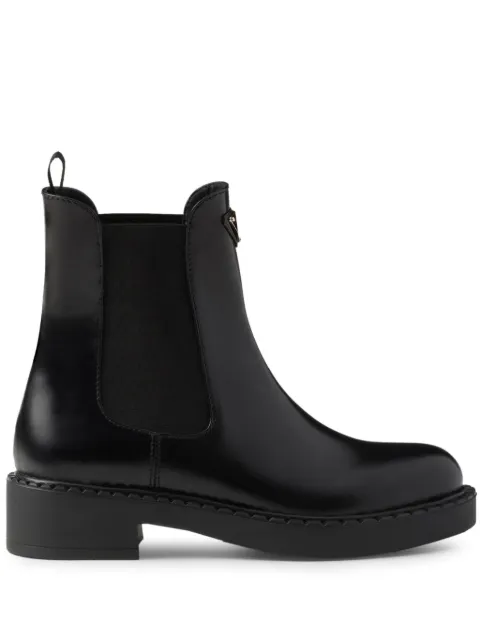 Prada brushed leather Chelsea boots Black 1T703NFG050055