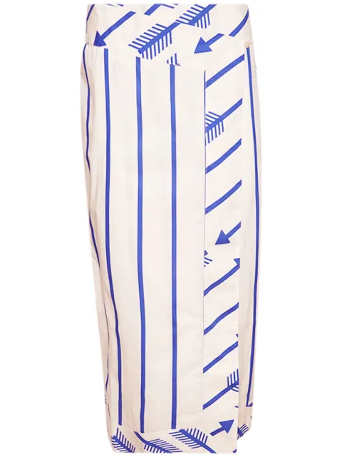 Johanna Ortiz Mar de Cortes midi skirt White PT02303