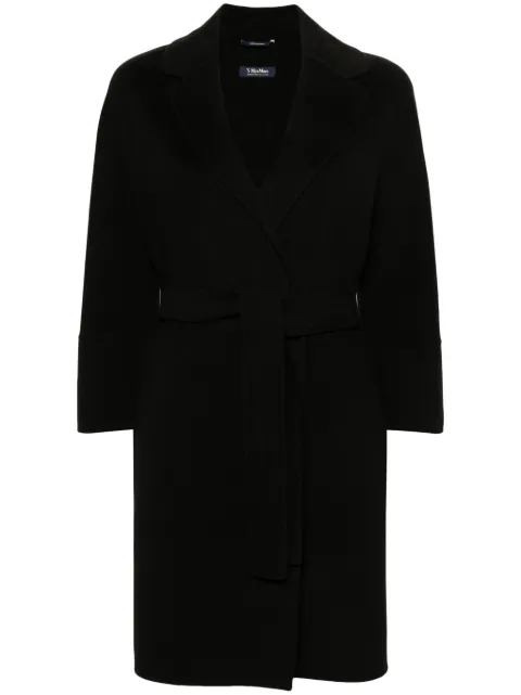 'S Max Mara Arona belted wool coat Black 2429016111000