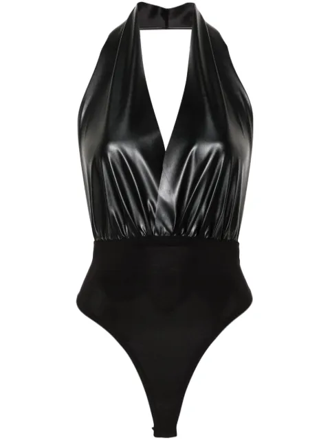 Alchemy x Lia Aram V-neck bodysuit Black LIA650