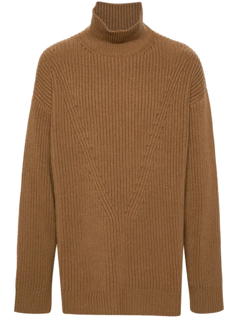 Jil Sander roll-neck wool jumper Brown J22GP0209J14511