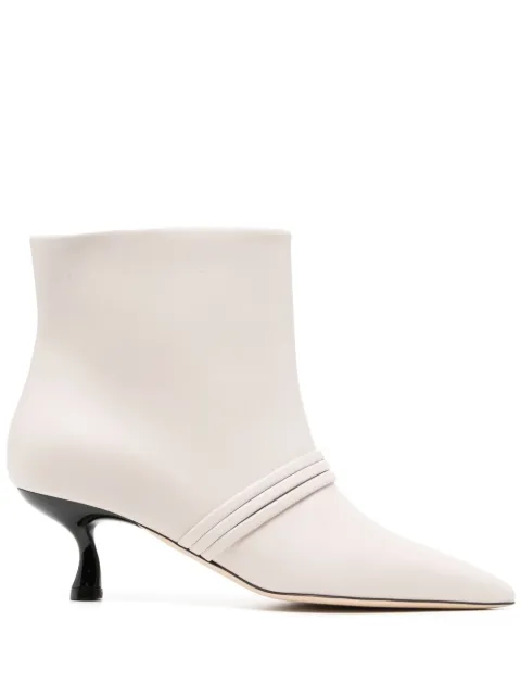 Malone Souliers Lionne 45mm leather ankle boots Neutrals LIONNE452