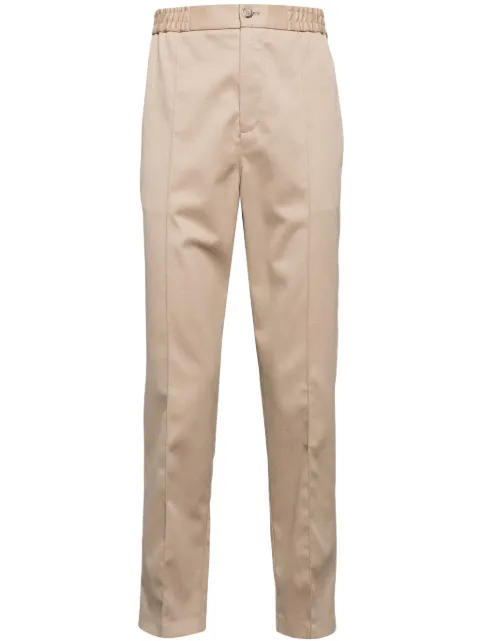 A.P.C. pressed-crease straight trousers Brown WVBBFH08454