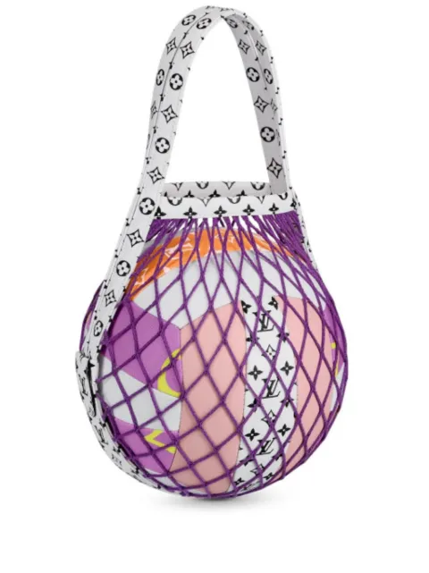 Louis Vuitton Pre-Owned monogram-print volleyball ball and bag Purple DPMON7908
