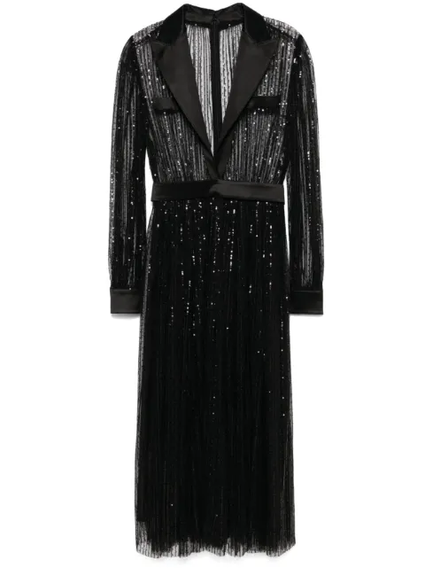 Dolce & Gabbana sequin-embellished midi dress Black F6JOKTILMA3