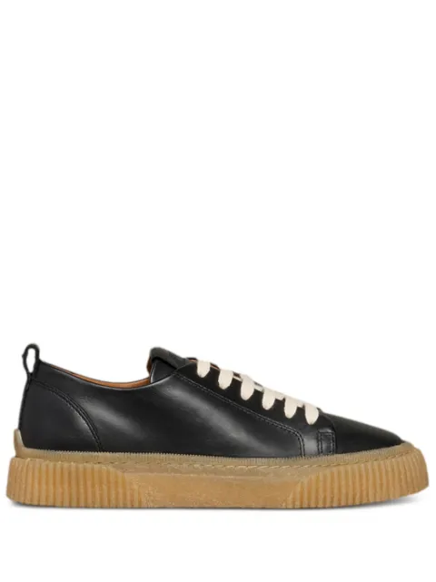 AMI Paris lace up leather sneakers Black H24USN413AL0085