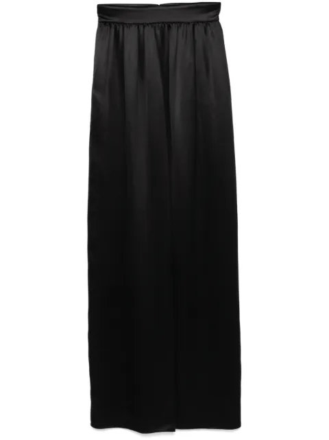 Dolce & Gabbana silk maxi-skirt Black F4CZGTFU1NU