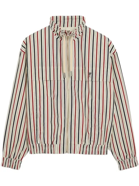 AMI Paris La Plage Ami zipped jacket Neutrals H24SPUJK049PL0018