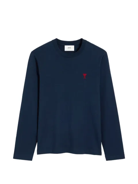 AMI Paris Ami de Coeur long-sleeved T-shirt Blue BFUTS235724