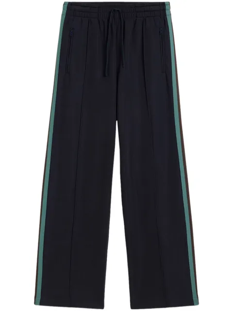 AMI Paris stripe-detailing track pants Blue H24HTR236JE0071